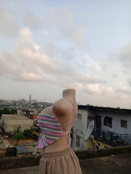 Trendy Knit Crop Top