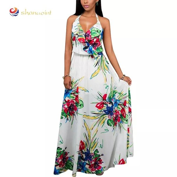 Robe longue florale élégante