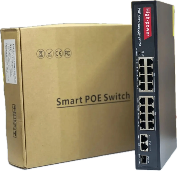 SWITCH POE 16 PORTS GB + P SFP