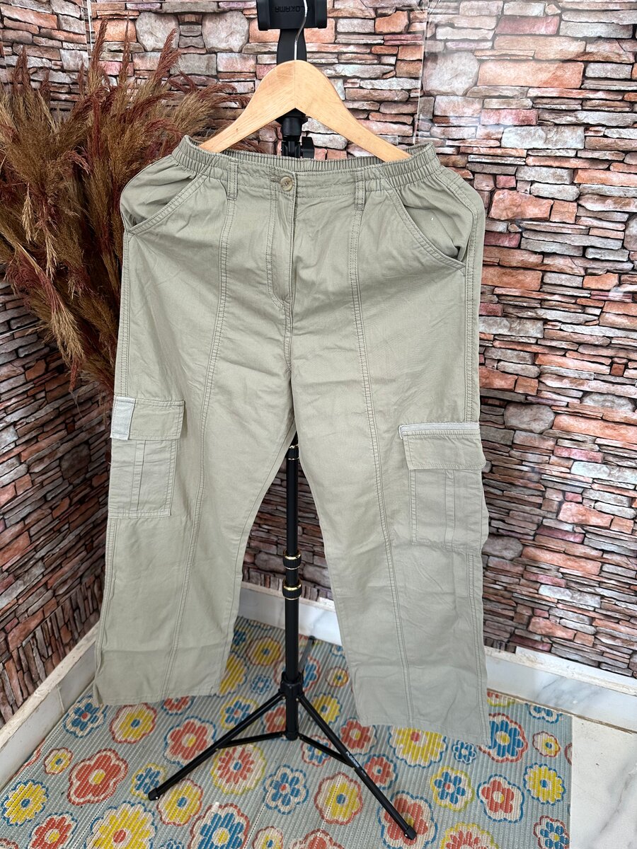 Pantalon cargo vert