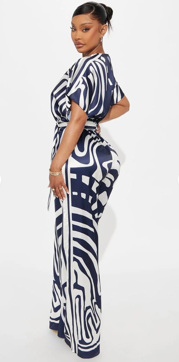 Combinaison fluide imprimée chic