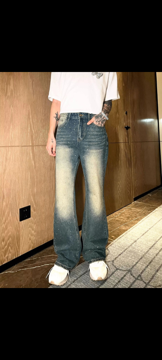 Jean évasé style vintage