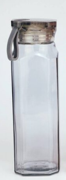 Beautiful Square Glass Water Bottle