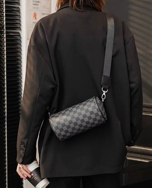 Sac à bandoulière cylindrique