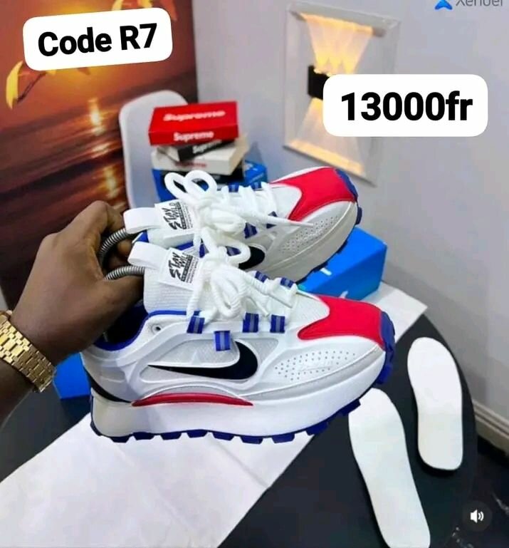 Baskets tendance homme colorées