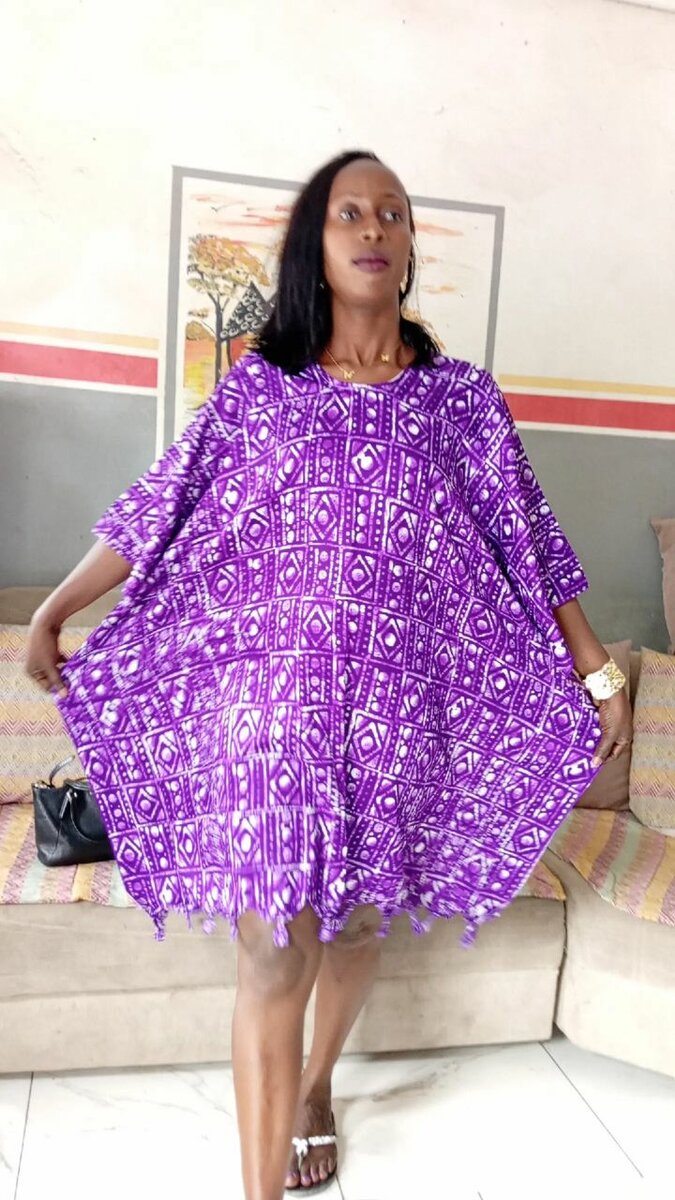 Robe Caftan Bohème Violet