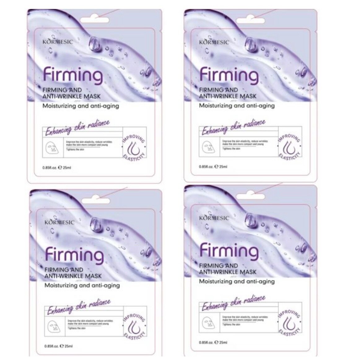 Firming and Anti-wrinkles Mask (4 pieces)