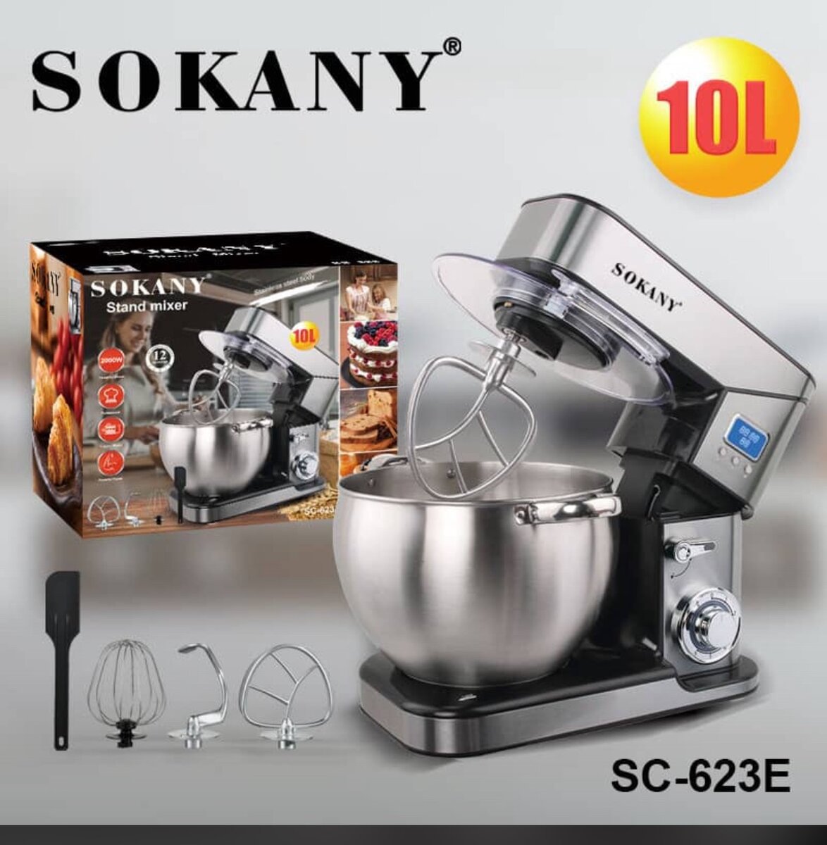 Sokany stand cake mixer 10 Litres