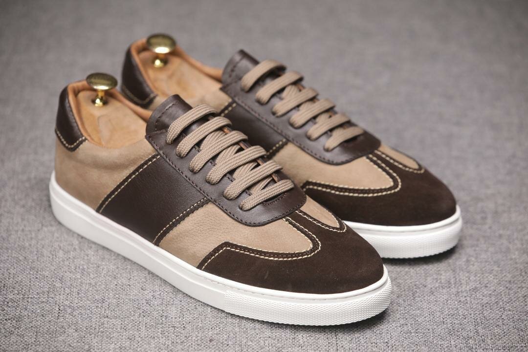 Sneakers en cuir élégantes