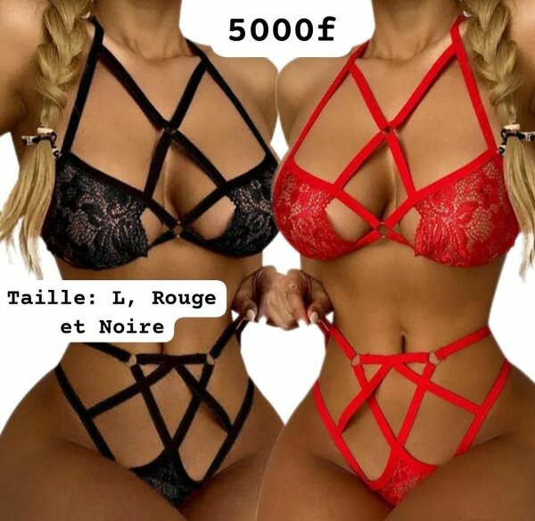 Lace Strappy Lingerie Set