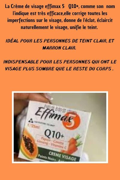 Crème de Visage Effimax 5 Q10+