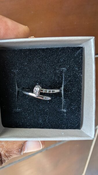 Bague Clou en Argent et Or