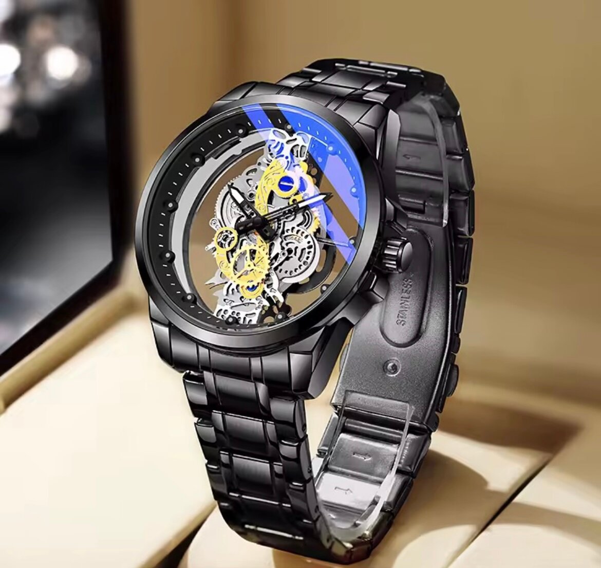 Montre Mécanique Squelette Homme