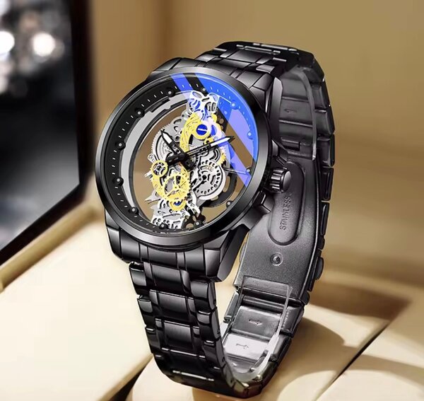 Montre Mécanique Squelette Homme
