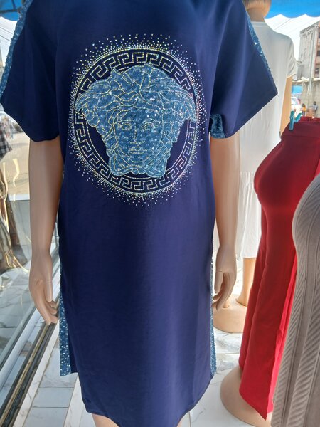 Robe T-shirt imprimée tendance