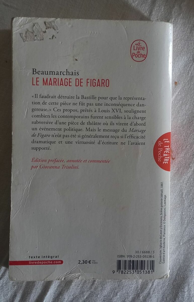 Le Mariage de Figaro - Beaumarchais