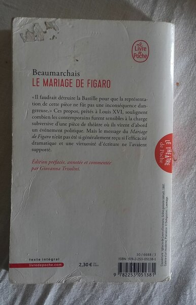 Le Mariage de Figaro - Beaumarchais