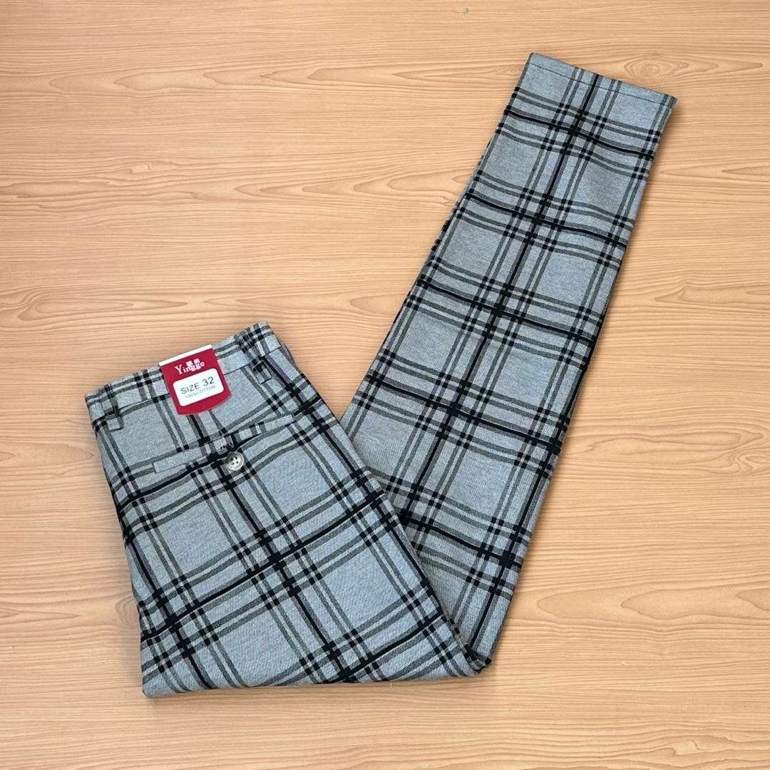 Check fashion trousers