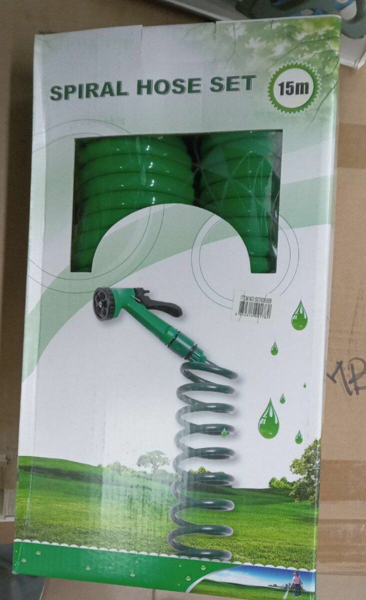 Tuyau darrosage spirale avec pistolet 15 m