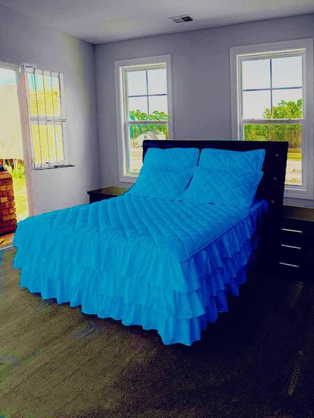 Bed linen set, plain, 4 pcs