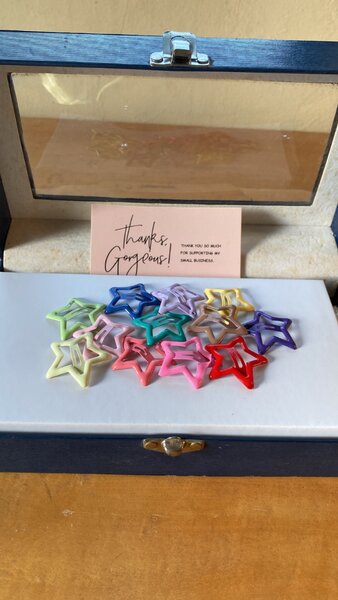 Star hair clips