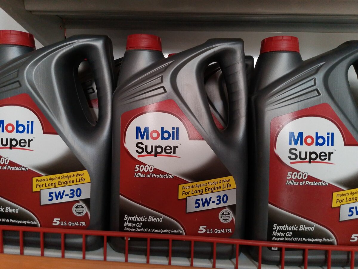 Mobil Super synthetic blend oil