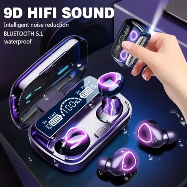 "Original M10 Wireless Earbuds Bluetooth TWS LED, Low Price