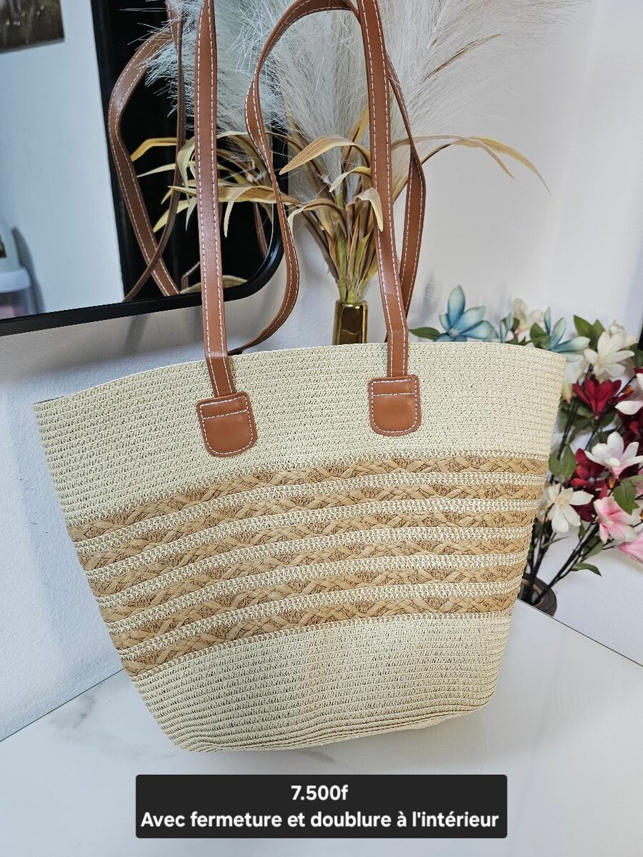 Sac cabba en paille