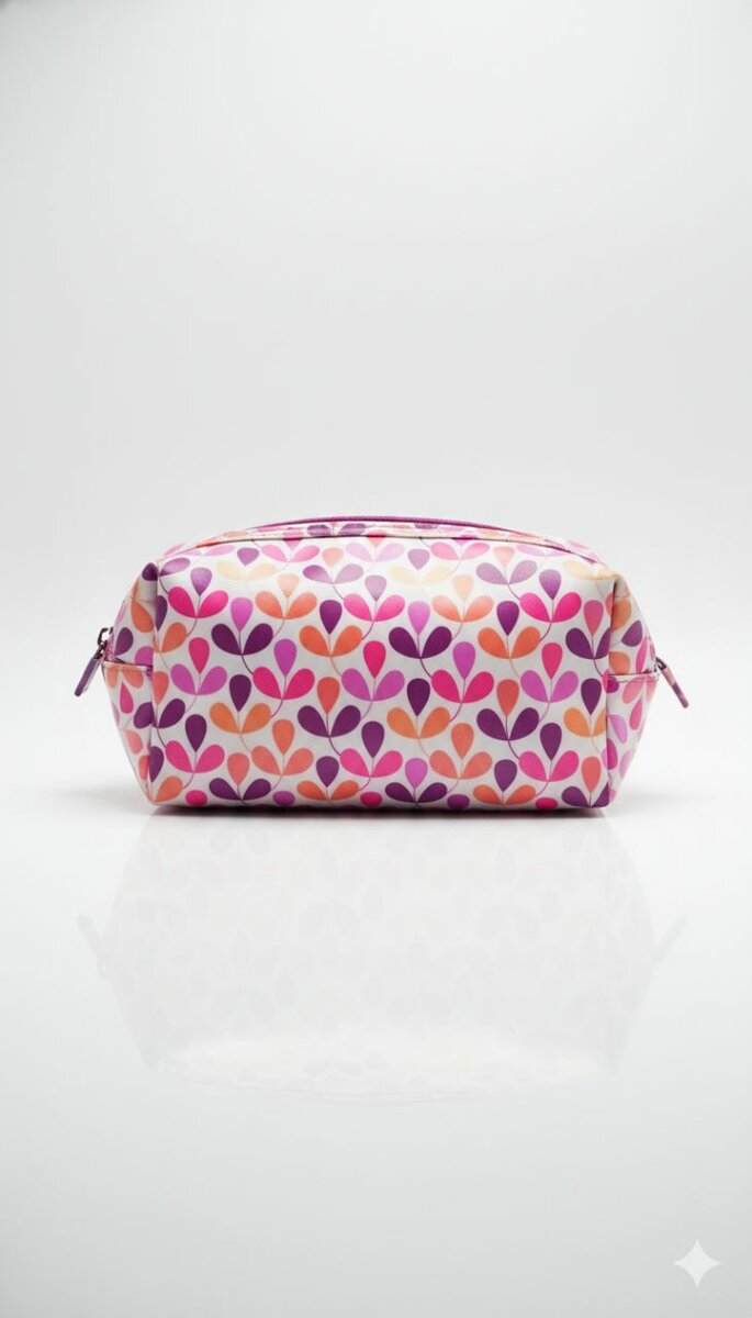 Trousse maquillage motif floral