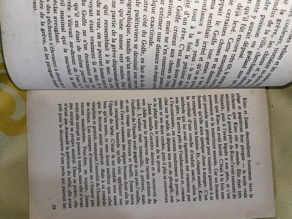 Livre 'La Perle' de Steinbeck