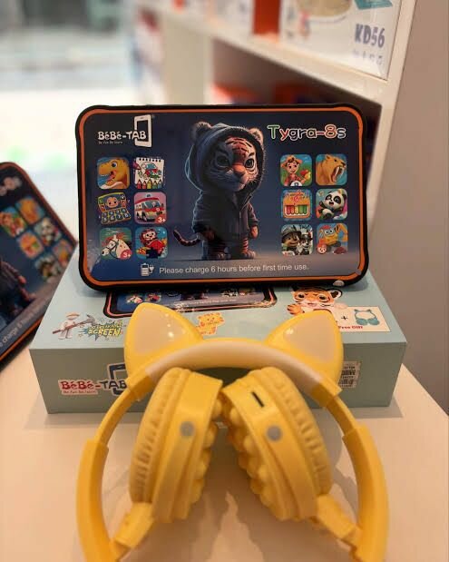 Tablette Enfant Tygra-8s avec Casque Chat
