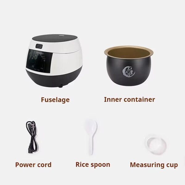 6L Multi Purpose Silver Crest Touch Screen Rice Cooker