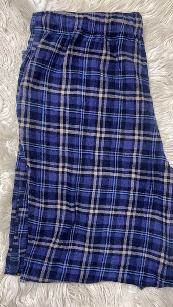 Pantalon pyjama carreaux bleus