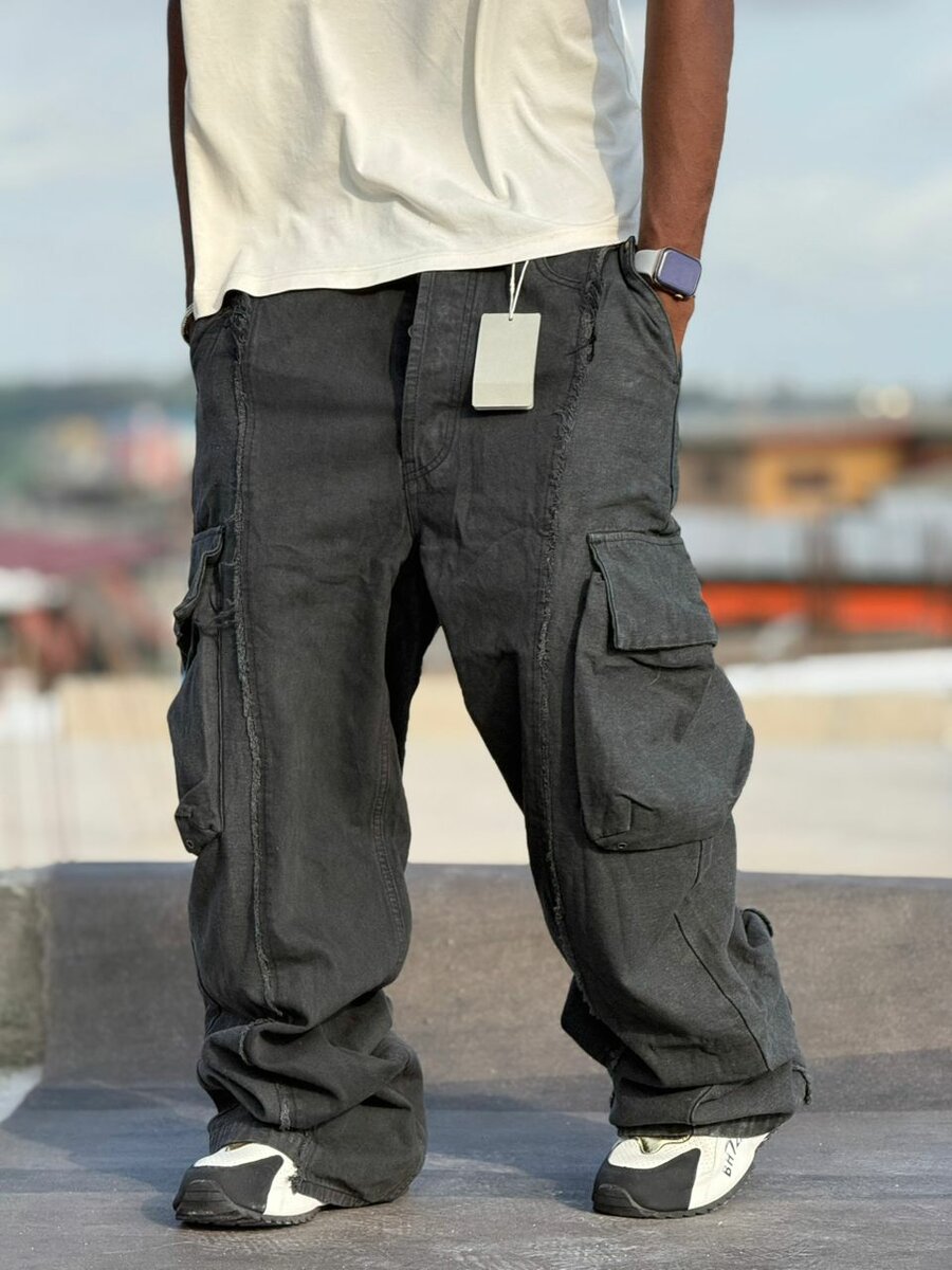 Pantalons cargo streetwear ample