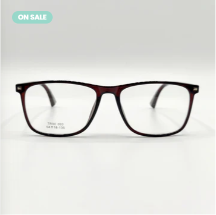 Square Front Silver Tip Unisex Frame