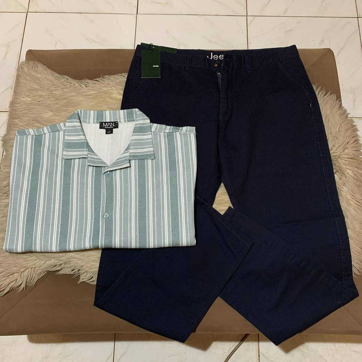 ready-made outfit with jeans