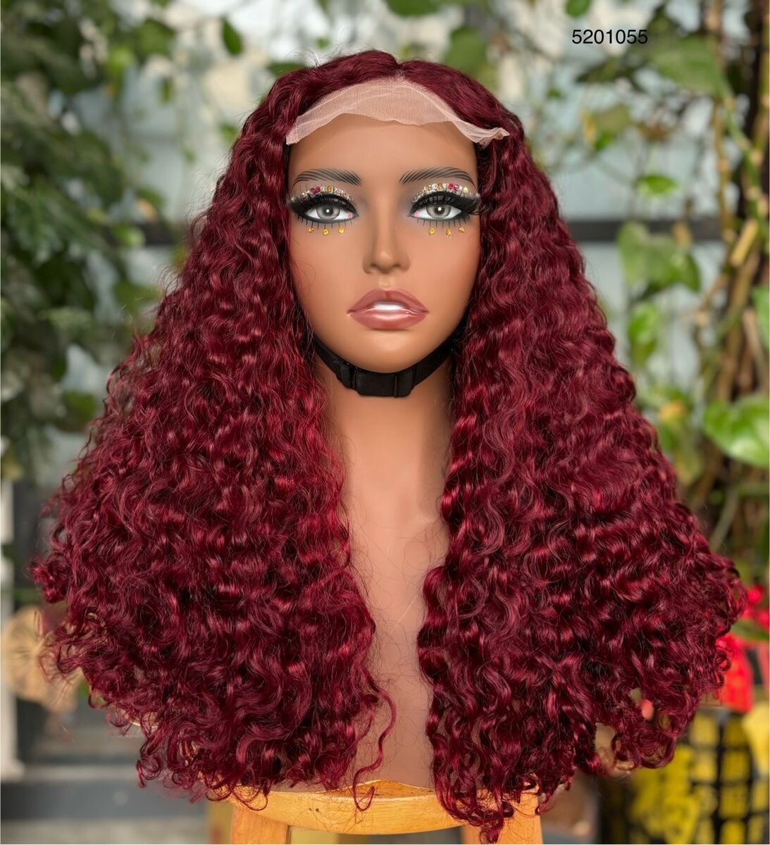 Perruque Bouclée Ombre Naturelle