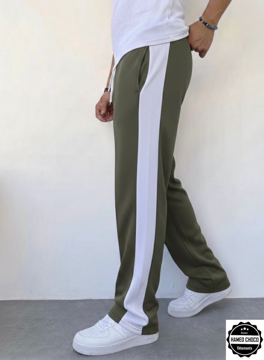 Pantalon de jogging à bandes contrastées