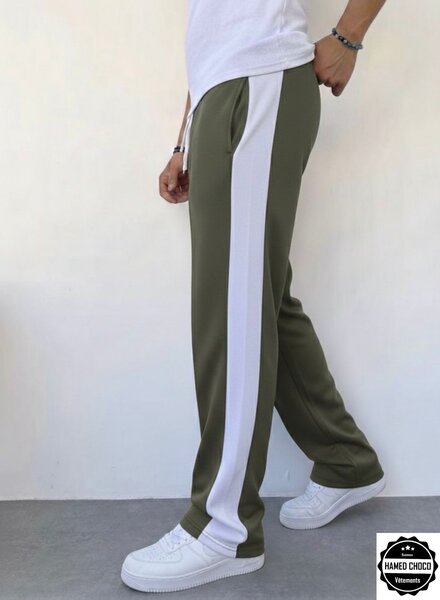 Pantalon de jogging à bandes contrastées