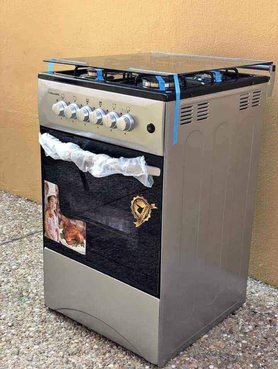 Volcano 50x50cm 4 Burner Gas Cooker -Silver