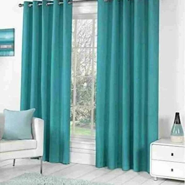 Plain blackout curtains