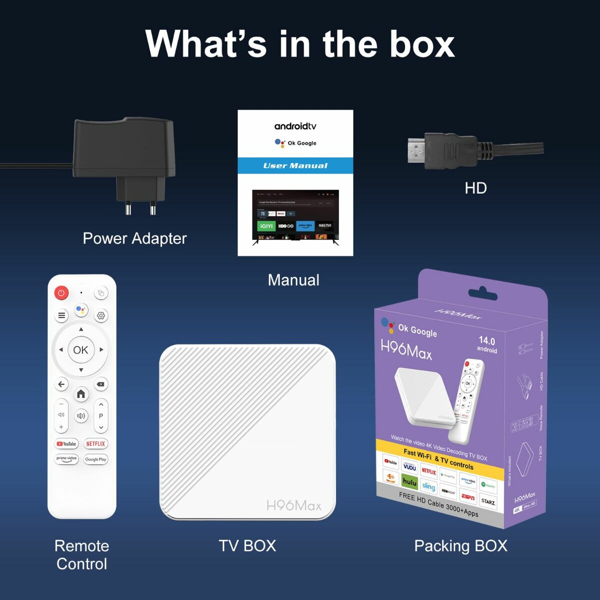 Android TV Box 4K H96 Max
