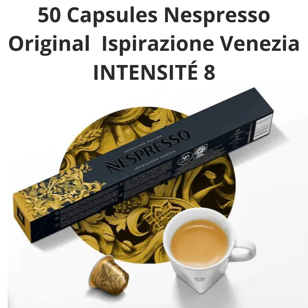 Nespresso 50 Capsules Original, Ispirazione Venezia Intensit