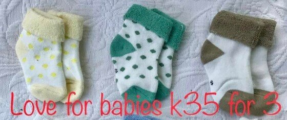 Set of socks 3 pairs 3 colors