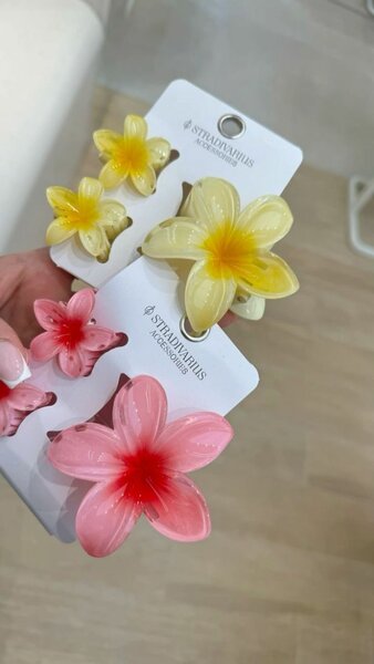 Épingles à cheveux fleurs tropicales