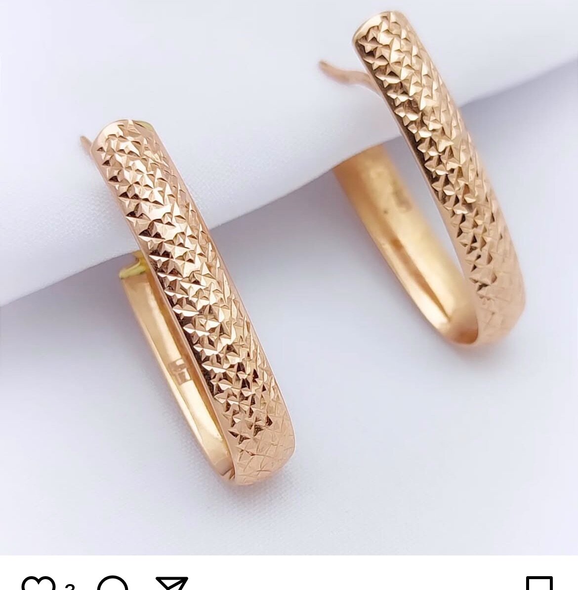 Серьги в красном золоте ,585 проба