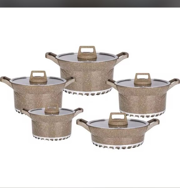 10pcs Granite Nonstick cookware set