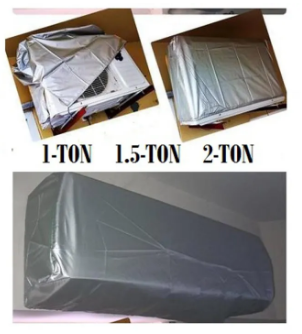 AC Dust Cover For Indoor & Outdoor Unit - Silver (1.5 Ton)
