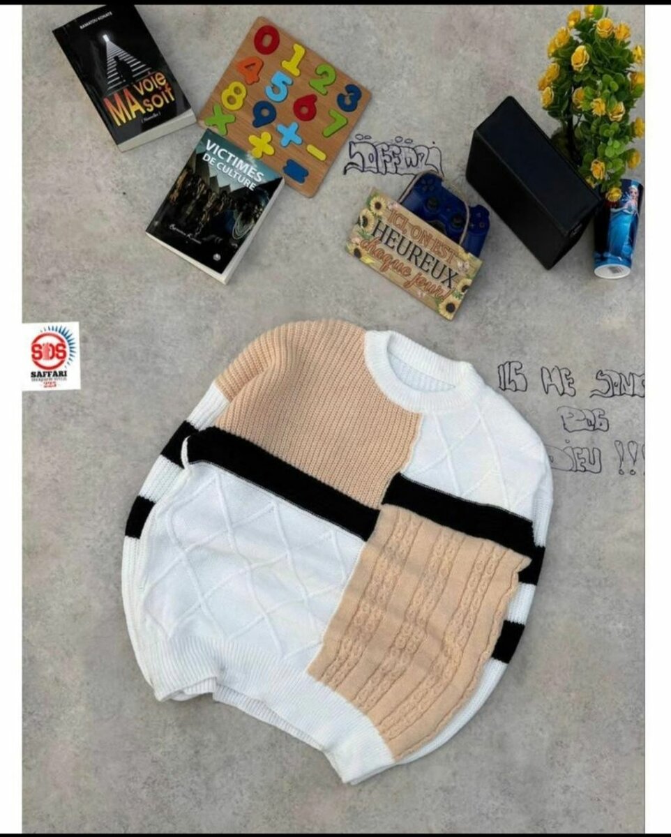 Pulls rayés en tricot doux