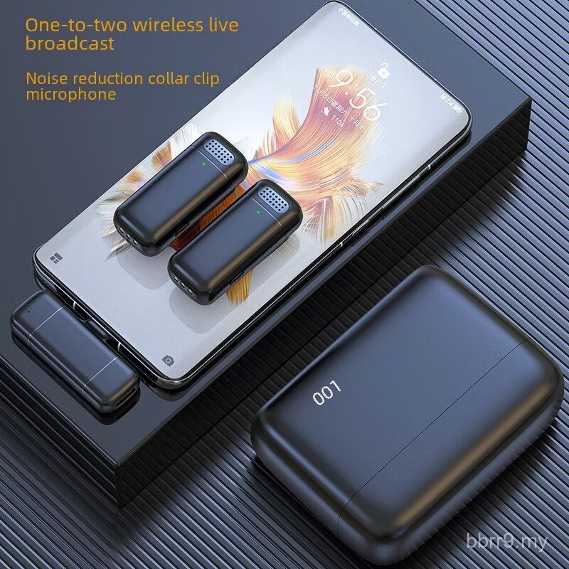 K6 Wireless Microphone - Dual Type-C with Digital Display